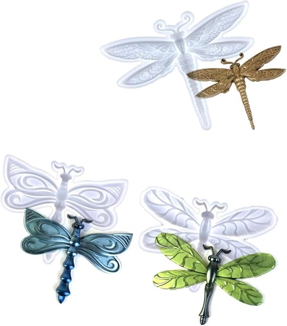 Dragonfly wall Decoration epoxy Resin Silicone Mold 8775+9465