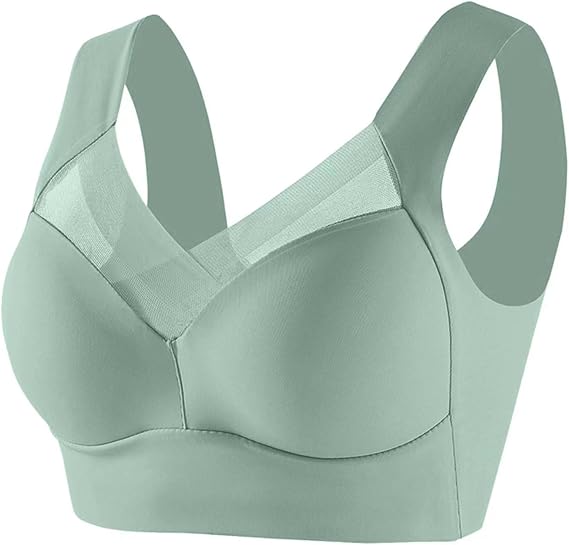 Nantdog Zenchic Bra - Seamless Sexy Push Up Wireless Bra Posture Correcting Bra for Seniors Plus Size Ice Silk Sport Bras