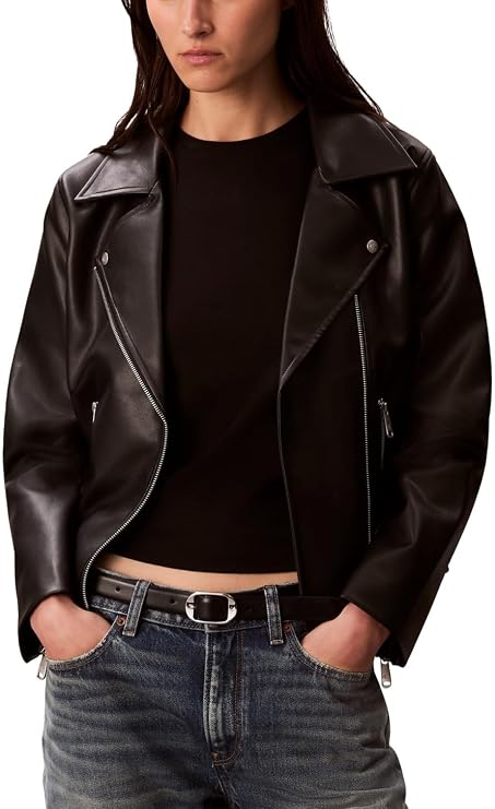 Calvin Klein Women's Classic Leather Jacket