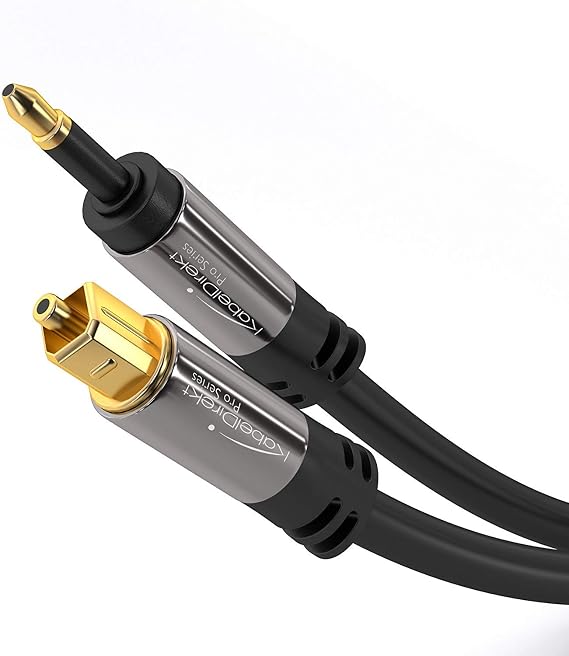 KabelDirekt – Optik ses Mini-TOSLINK kablosu – 3m