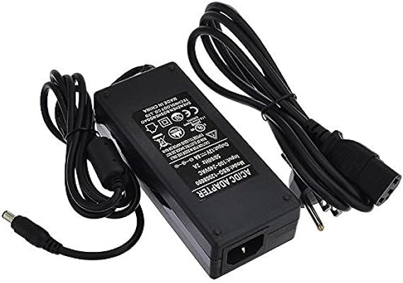 12V 8A 96W AC/DC Power Adapter with 5.5x2.5mm DC Plug and 2.1mm Adapter, Black, UL-Listed, 3224-12VR2