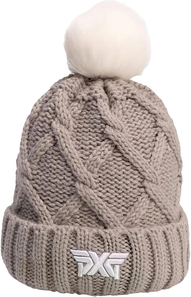 Lux Cozy Knit Cuff Beanie with Pom Medium Gray