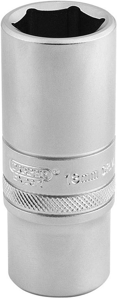 Draper 16586 Metric 3/8-Inch Square Drive Hi-Torq 6-Point Deep 19 mm Socket , Blue