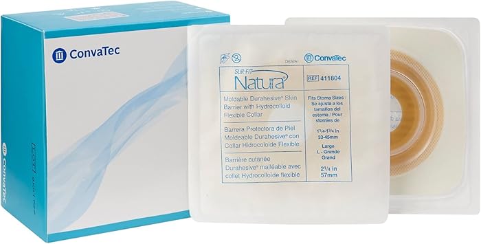 ConvaTec SUR-FIT Natura moldable durahesive Skin Barrier, 10 Count