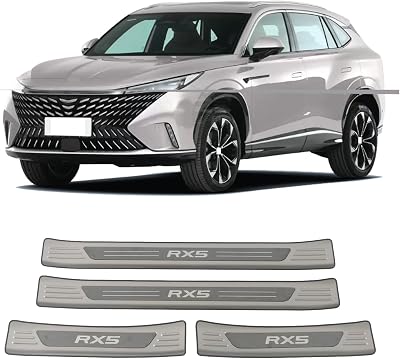 Car Door Sill Scuff Plate Guard Protector, for MG RX5 2023 2024, Stainless Steel Trim Cover AccessoriesOutside Silver