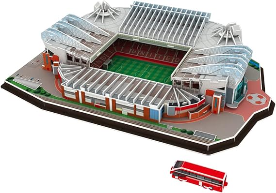 Football Stadium Model 3D Puzzles: DIY 3D Soccer Field Jigsaw Building Kit for Adults and Kid Home Bedroom Office Decoration (138pcs)