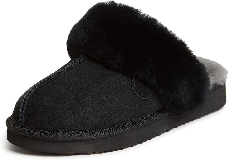 Fireside by Dearfoams womens Sydney Genuine Shearling Scuff
