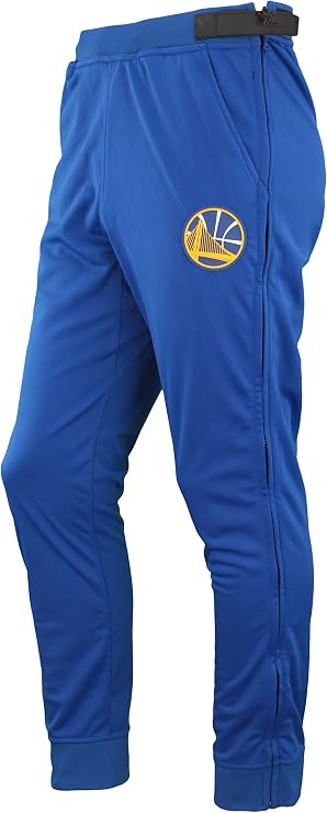 NBA Men's Golden State Warriors Performance Tear-Away Slim Pants, Blue
