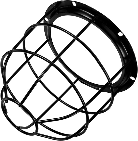ORFOFE Metal Wire Mesh Light Bulb Guard Industrial Style Light Fixture Signal Lamp Cage