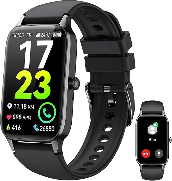 Smart Watch for Men Women(Answer/Make Call), 2025 Fitness Activity Tracker 1.57 Smartwatch with Heart Rate/Sleep Monitor/Pedometer/Calories/110+ Sports, IP68 Waterproof Fitness Watch for Android iOS