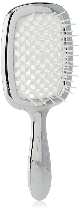 janeke Chrome Body Brush with Hedgehog White 74 G