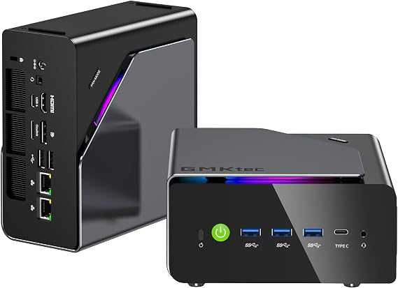 GMKtec K15 AI Mini PC Oculink with Intel Core Ultra 5 125U Processor, 48GB DDR5 RAM 1TB SSD, Desktop Computer AI Boost, 3X M.2 2280 Storage Expansion, Dual NIC 2.5GbE, HDMI 2.1, USB4