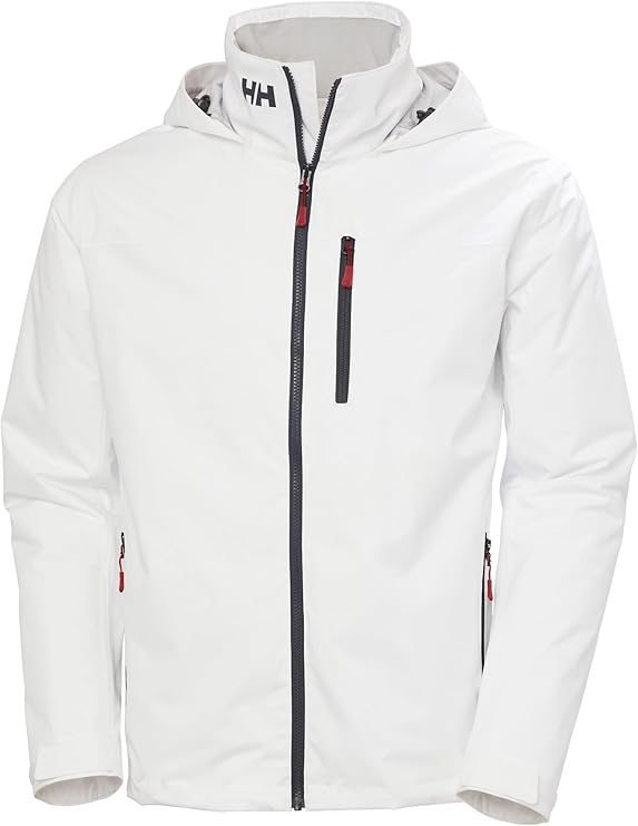 Helly Hansen Men's Crew Hooded Midlayer Waterproof Jacket Windproof Breathable Insulated Sailing Coat