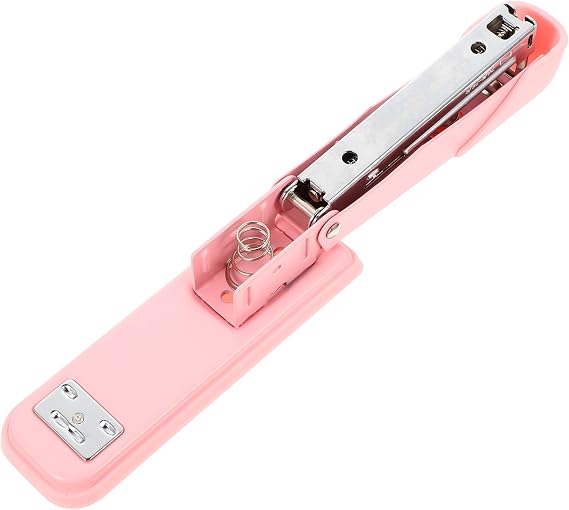 Multifunction Metal Stapler Compact Desktop Stapler Ergonomic Design for Home Office and Classroom Use Cherry Blossom Pink