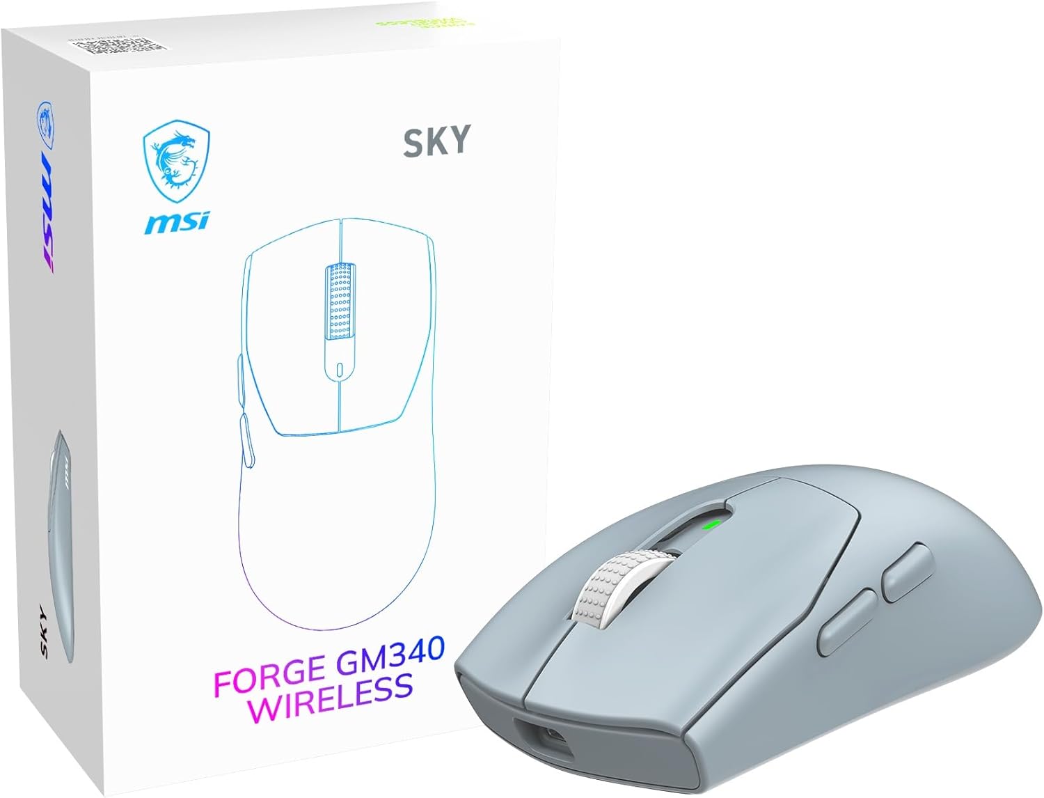 MSI FORGE GM340W SKY Wireless Gaming Mouse SKY MS0807