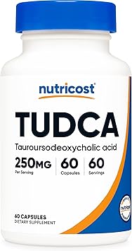 Nutricost Tudca 250mg, 60 Capsules Tauroursodeoxycholic Acid - Premium Quality
