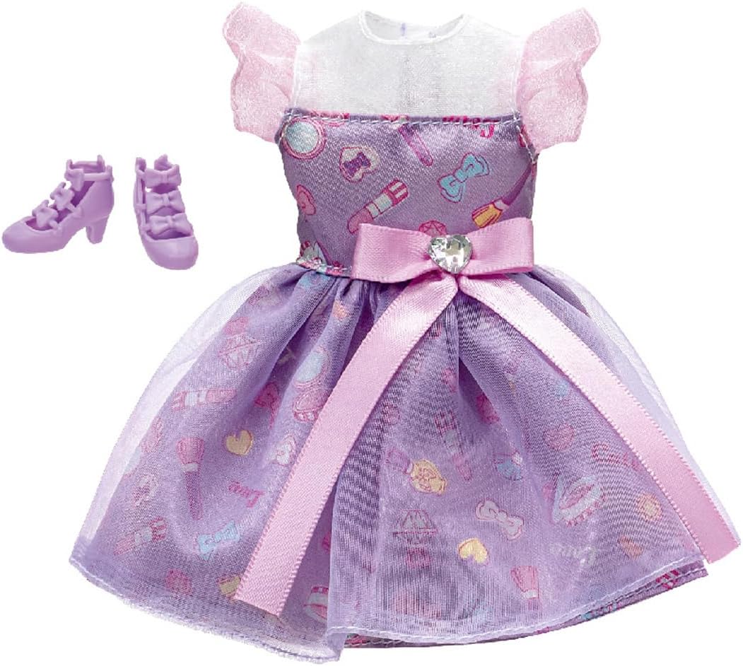 Takara Tomy Licca-chan Dress, My First Dress, LW-03, Cosmetic Purple, Changeable Clothes, Pretend Play, Toy for Ages 3 and Up