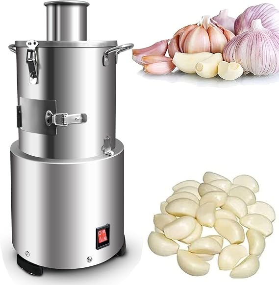 200W Electric Garlic Peeler 30kg/h Garlic Peeling Machine Garlic Separating Machine Household Commercial Stainless Steel Garlic Peeler