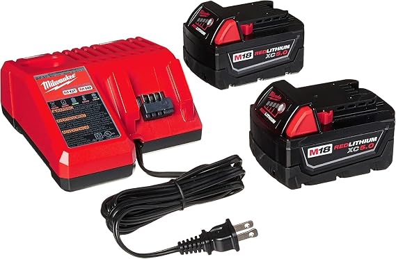 M18 18-Volt Lithium-Ion XC Starter Kit with Two 5.0Ah Batteries and Charger