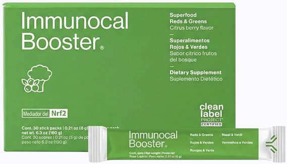 Immunocal Booster Superfood Antioxidant Blend with 50+ Fruits & Vegetables Supports Immune Health, Cellular Defense & Daily Wellness (Nrf2) Sugar-Free, Gluten-Free 30 Servings