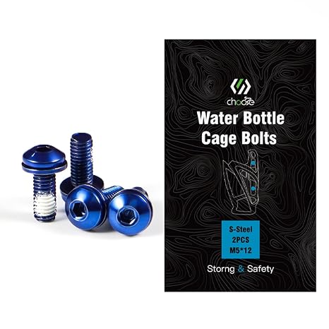 CNC Water Bottle Cage Bolts,Bike Bottle Cage Bolts,Blue