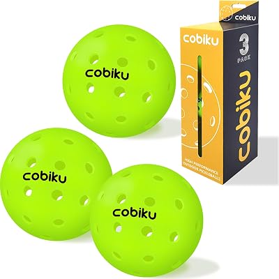 Premium Outdoor Pickleballs Balls 3612 Pack - USAPA Approved Tournament and Competition Pickleball with Perfectly Balanced and Visibility, 40 Hole Pickleball for All Skill Levels
