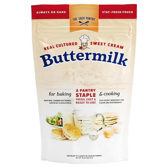 SACO Cultured Buttermilk Blend for Cooking & Baking, 16oz (Pack of 1)