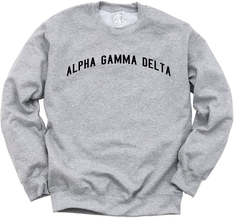 Alpha Gamma Delta Sweatshirt - Alpha Gam Just Bold Sorority Crewneck Sweatshirt