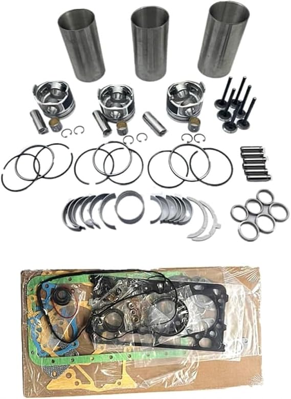 3TNA68 Overhaul Rebuild Kit for Yanmar Engine 3TNA68 3TNA68L (Bearings Size +0.5MM)