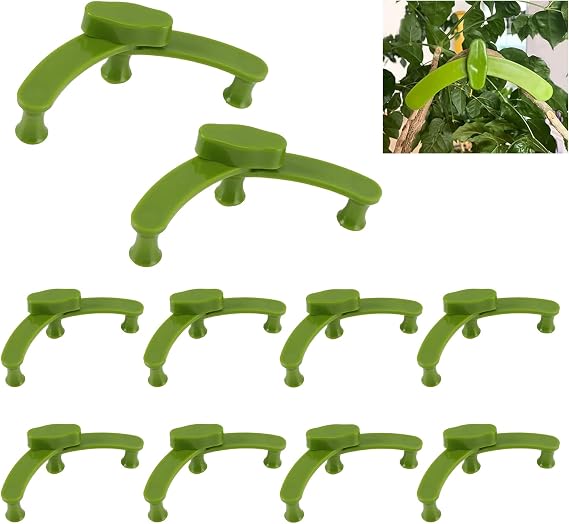 Plants Bender, 10 Pack - Angle Adjustable, 360° Rotation, Reusable Branch Puller & Holder, Garden Supplies - Green