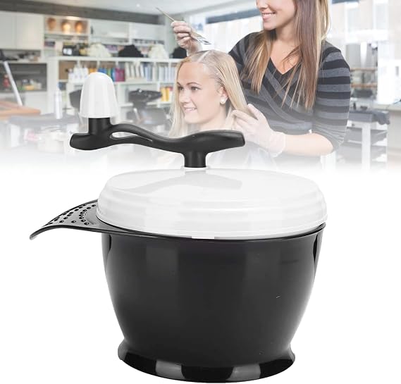 Hair Dye Kit, Electric Automatic Mixer Hair Dye Cream Mixing Bowl For Diy Salon Set Hair Dye Hair Coloring Dyestuff Mixer Hair Tinting Bowl Hand Blender Hair Dye Cream Mixer