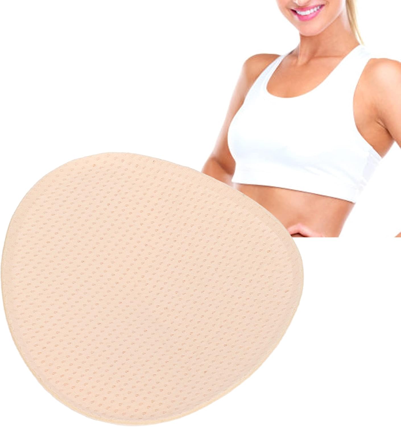 Bra Inserts, Artificial Symmetrical Breast Triangular Mastectomy Prosthesis Concave Bra Pads Push up Bra Inserts Prosthetic Breast Breast Prostheses Artificial Breast Breast Forms for Post Mastectomy