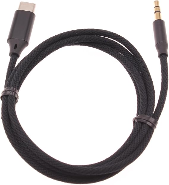 Aux Cable USB C to 3.5mm Audio Cord Compatible with Cricket Magic 2 5G/AT&T Propel 2 5G, Car Stereo Aux-in Adapter Speaker Jack Wire Braided Type-C