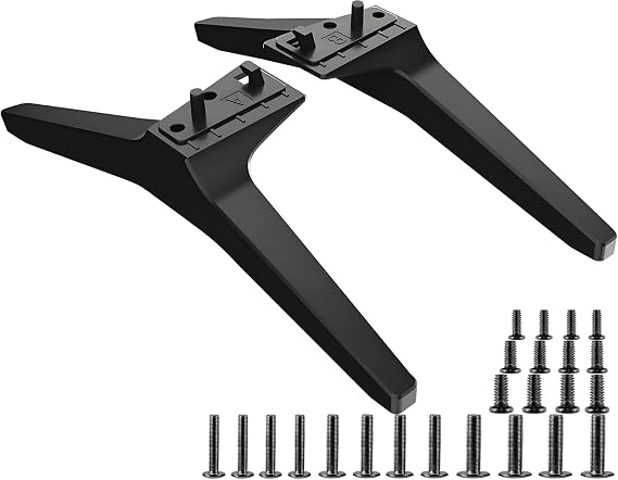 TV Stand for LG TV Replacement Base Legs for 49 50 55 Inch LG TV 55UK6500 55UJ6540 55UM7300 55UN6900 55LJ5500UA 49UJ6300 49UK6300 49UM7300 49UN6900 50UK6300 50UK6500 50UM7300 50UN6900 with Screws