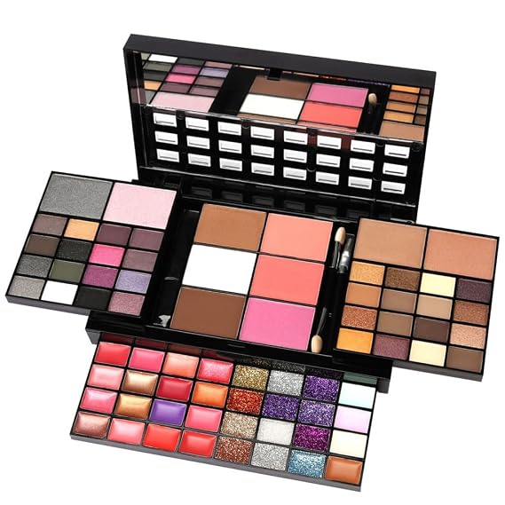 74 Color Eye Shadow Lip Combination Makeup Set Disc Pearl Matte Concealer Beauty