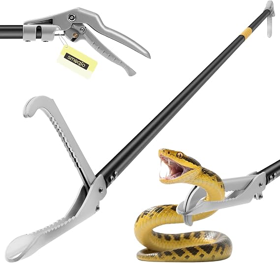 47 inch Snake Grabber, All-Aluminum Alloy Reptile Catcher Grabber