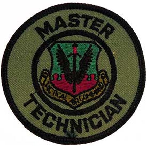 EagleEmblems PM3544 Patch-USAF,TAC.AIR CMD (Subdued) MAST.TECH (3'')