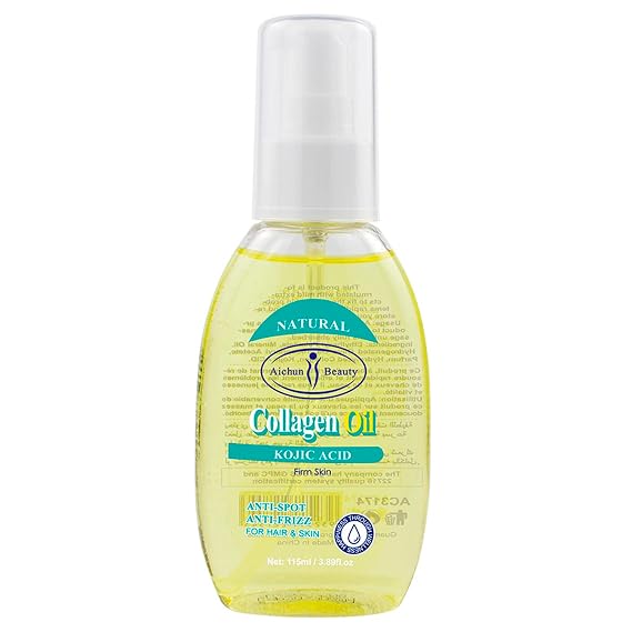 AICHUN BEAUTY Collagen Oil Kojic Acid Firm Skin Anti-Frizz For Hair Moisturizing Skin 115ml