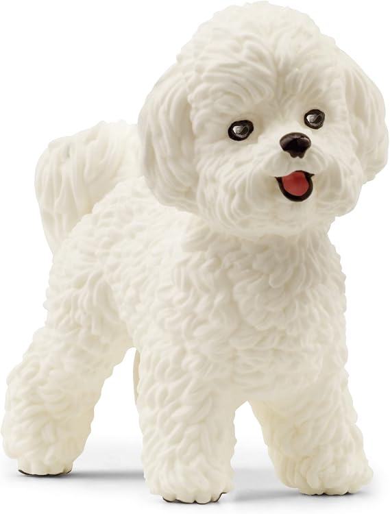 Schleich Farm World - Bichon Frise Toy Figurine - Kids Ages 3+ | 13963