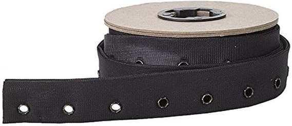 Pearl Eyelet Side Seam Lacing Tape, 6 yd, Black