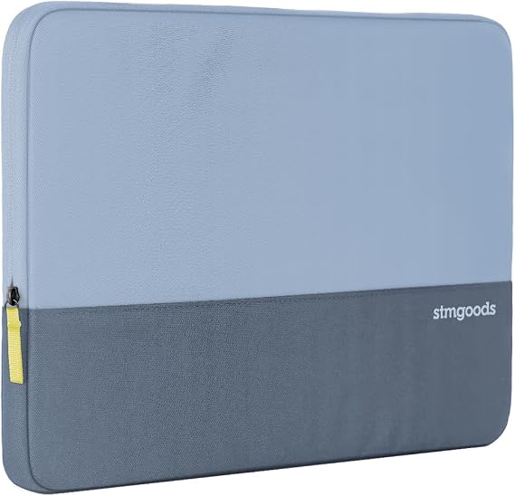 STM Origin Laptop Sleeve Slim & Lightweight, Fleece-Lined Interior, 4mm EVA Shock Absorption, Smooth Zipper Access, Stylish & Protective Design for 14 Laptops - Glacier Blue