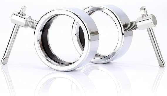 Olympic Barbell Collar for 2" Olympic Bar, Barbell Clamp Clips, Pair of Quick Release Stainless Steel Collars for Workout Weightlifting Fitness Pro Training