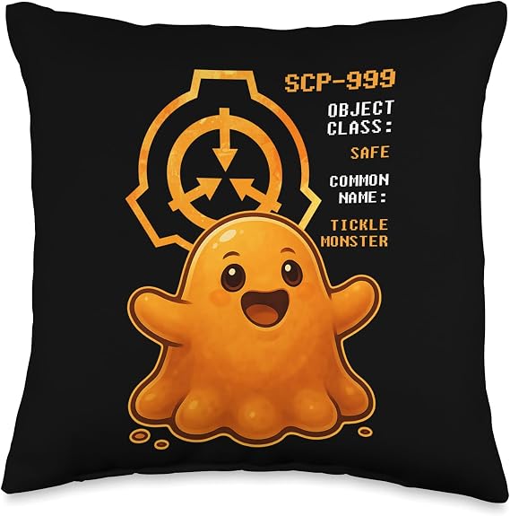 SCP 999 Tickle Monster Anomalous Object Containment Throw Pillow