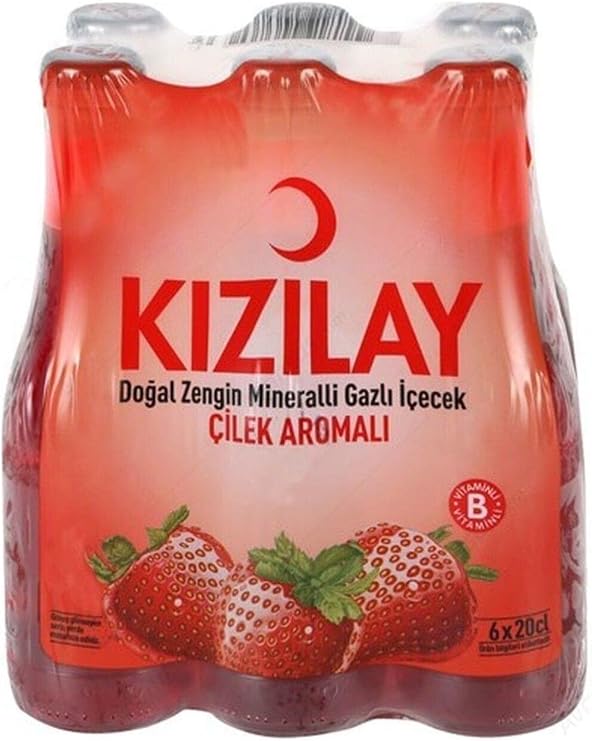 Kızılay Karpuz Çilek Aromalı Maden Suyu 6x200 ml