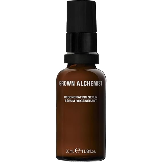Grown Alchemist Regenerating Serum Anti-Aging Face Moisturizer with Peptide-8, E-2 Polysaccharide, 30 ML