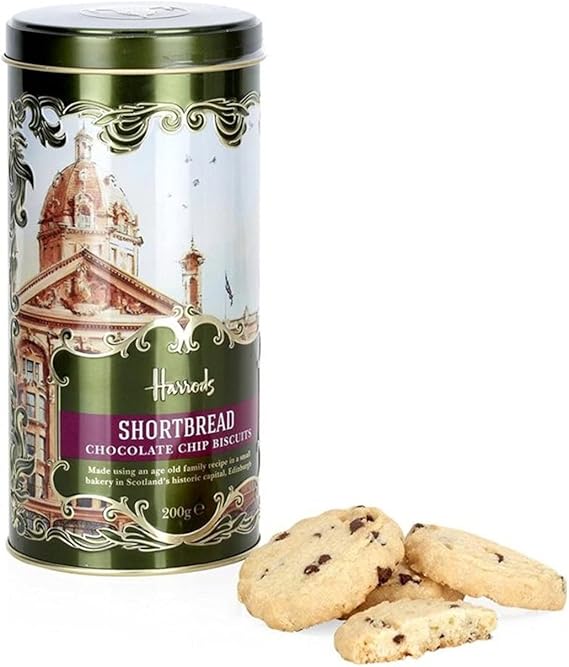 Harrods All-Butter Chocolate Chip Shortbread Biscuits, 0.2 kg