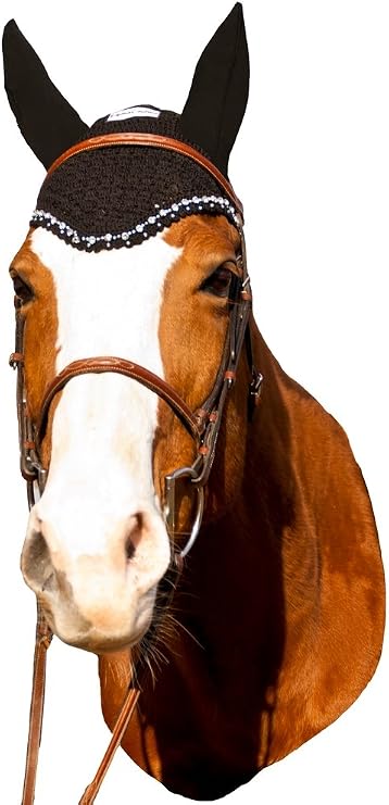 Equine Couture Fly Bonnet with Crystals