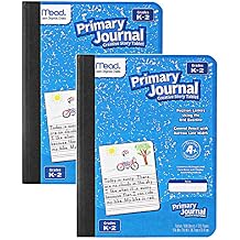 Mead Primary Journal Kindergarten Writing Tablet 2 Pack of BLUE Primary Composition Notebook for Grades K- 2, 100 Sheets (200 Pages) Creative Story Notebooks for Kids, 9 3/4 in by 7 1/2 in.