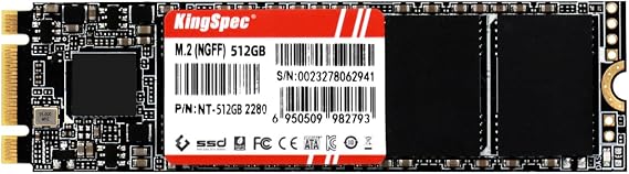 KingSpec 512GB M.2 SATA III 2280 SSD, NOT for NVMe Slots
