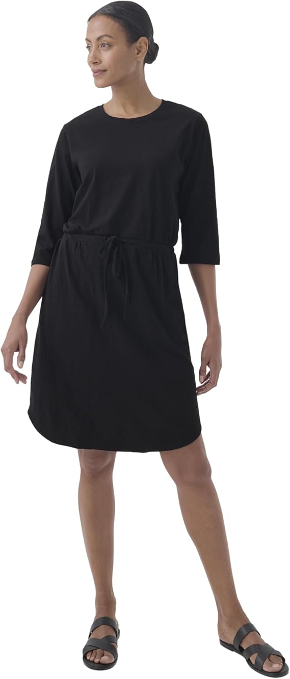 Pact Organic Cotton Women's Relaxed Tie Waist Dress